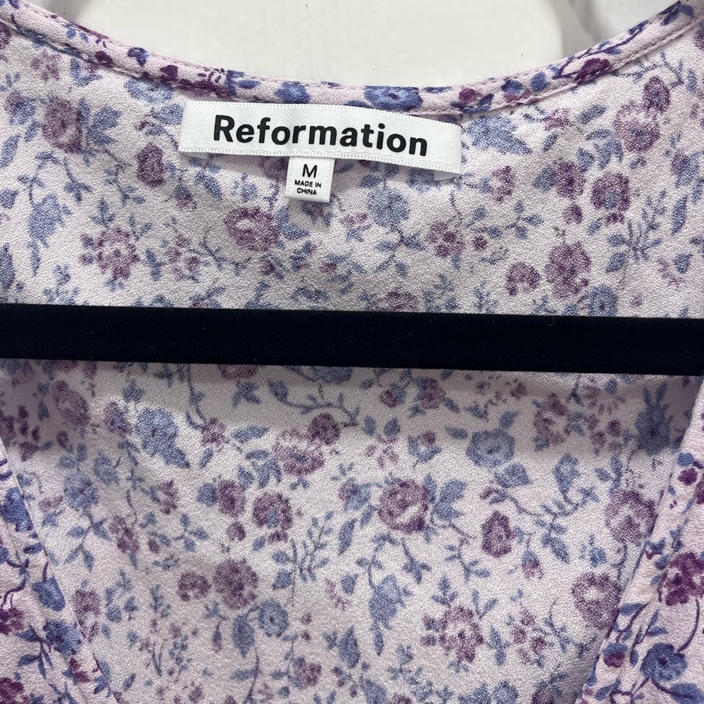 Reformation Purple Floral Mini Dress - Picture 6 of 11
